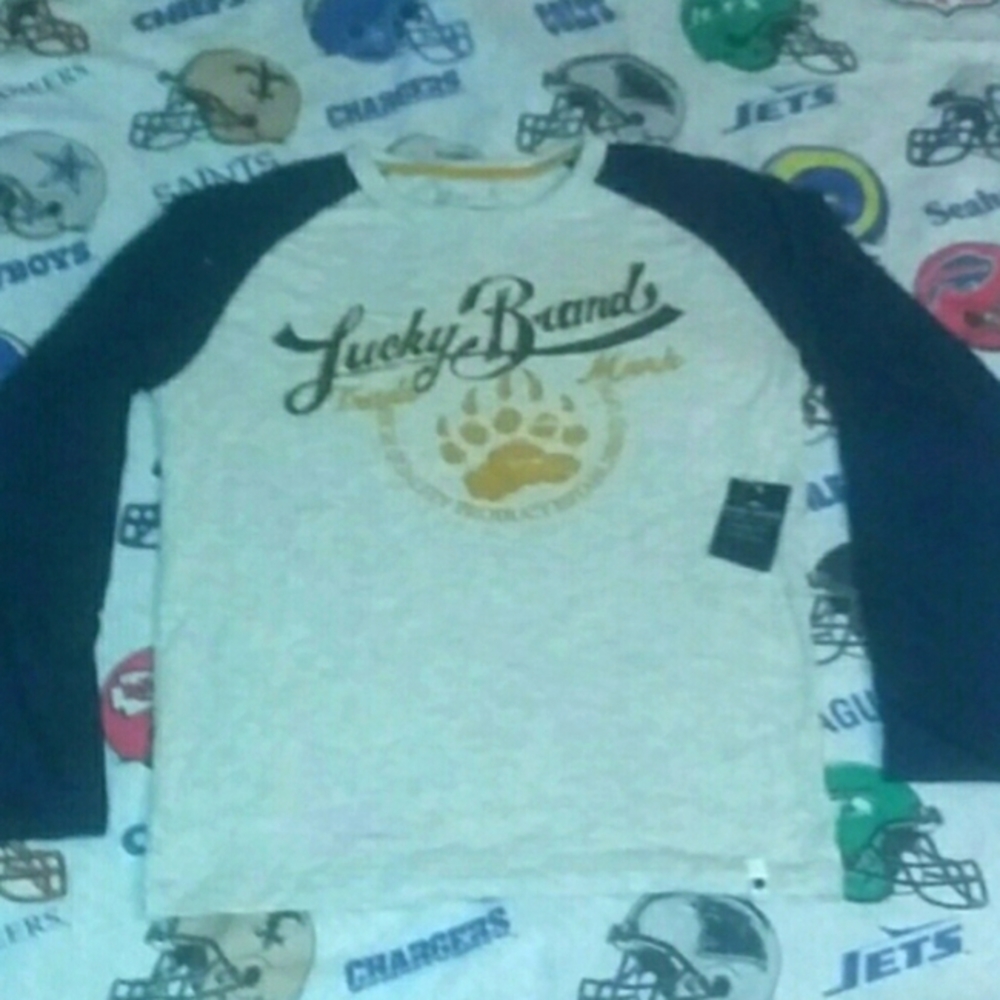 New Lucky Brand Brands Long Sleeve Jersey Shirt